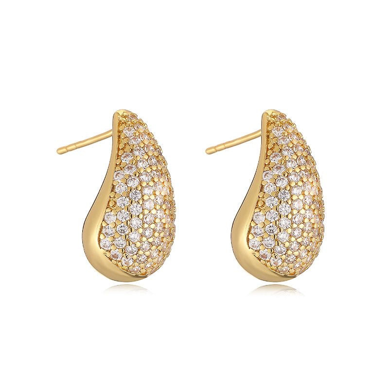 Venetta Rhinestone Mini Drop Earrings