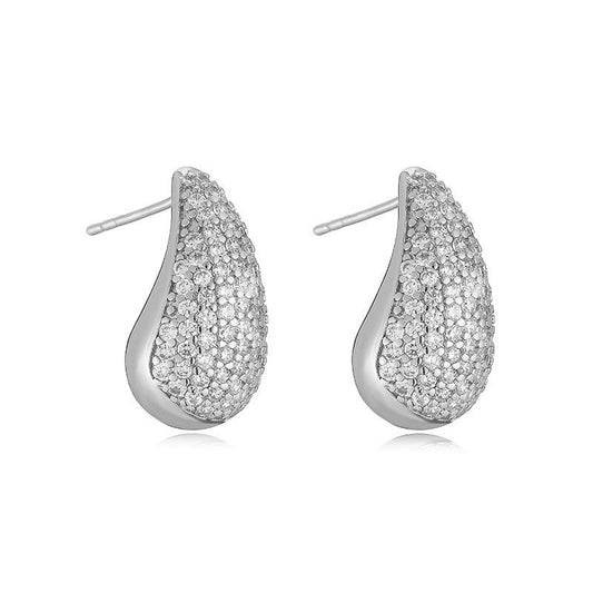 Venetta Rhinestone Mini Drop Earrings